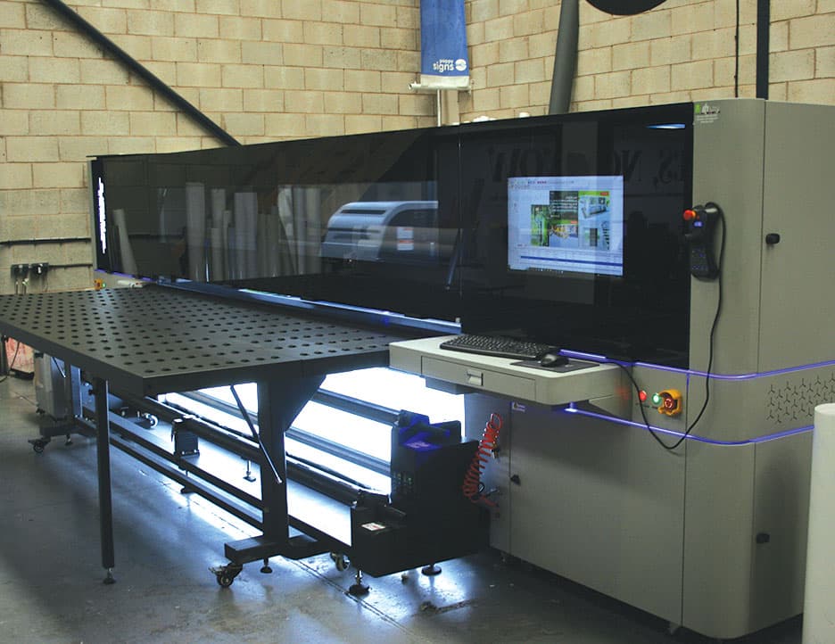 Platinum Q3 printer in operation